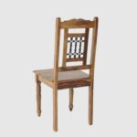 Wooden 6 Seater Dining Set With 6 Chairs - Teak Finish - Image 5