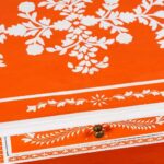 Wooden Wooden Handpainted Coffee Table - Image 5
