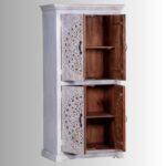 Jodhpuri Wooden Carved Wardrobe - Image 2