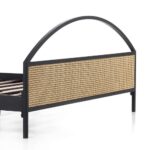 Jodhpuri Rattan Modern Solid Wood Cane Bed - Image 5