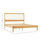 Handcrafted Antique Hand Design Bed - Image 5