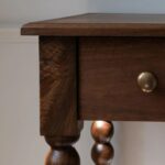 Handcrafted Solid Wooden Study Table - Image 2