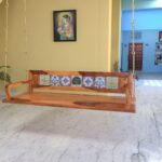 Melodious Multiple Tile Fitted Handmade Wooden Swing for Home [Jhula] - Image 2
