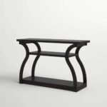 Stylish Black Finish Console Table Furniture - Image 4