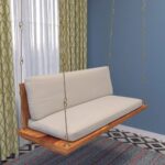 Sweden Soft Touch Upholstery Wooden Swing for Home [Jhula] - Image 6