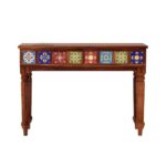 Handcrafted Console Table (Honey Finish) - Image 4