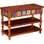 Handcrafted Console Table Sheesham Wood - Image 2