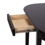 Handcrafted Wooden Black Finish Console Table - Image 6