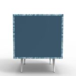 Handcrafted Blue Bedside Table 1 Drawer - Image 3