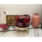 Hand Painted Wooden Chakki Table - Image 3