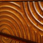 Handcrafted Bedside Table 2 Drawer Natural-Finish - Image 5