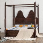 Handcrafted  Solid Wood Four Poster Bed