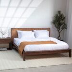 Jodhpuri Joinery Rattan Dark Wood Bed - Image 2