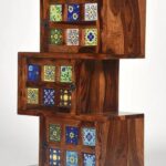 Mango Wood Modern Bookshelf - Image 3
