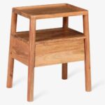Handcrafted Bedside Table 1 Drawer Natural-Finish - Image 6