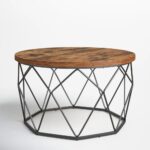Handcrafted Wooden Round Coffee Table Furniture - Image 3