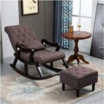 Wooden Rocking Chair - Image 4