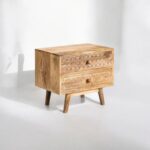 Mango Wooden Bedside Table - Image 5