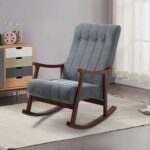 Wooden Rocking Aaram Chair - Image 4