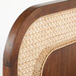 Handcrafted Wooden Cane Bed Furniture - Image 5