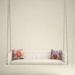 Solid Wood in Pristine White PU with Traditional Silver Finished Brass Chain