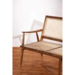 Modern Solid Wood Sinni Seater Wicker Sofa - Image 4