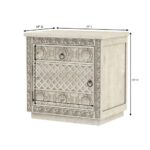 Handcrafted Curved Bedside Table - Image 5