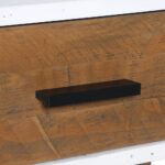 Handcrafted Wooden 2 Drawer Natural | Finish Console Table - Image 5