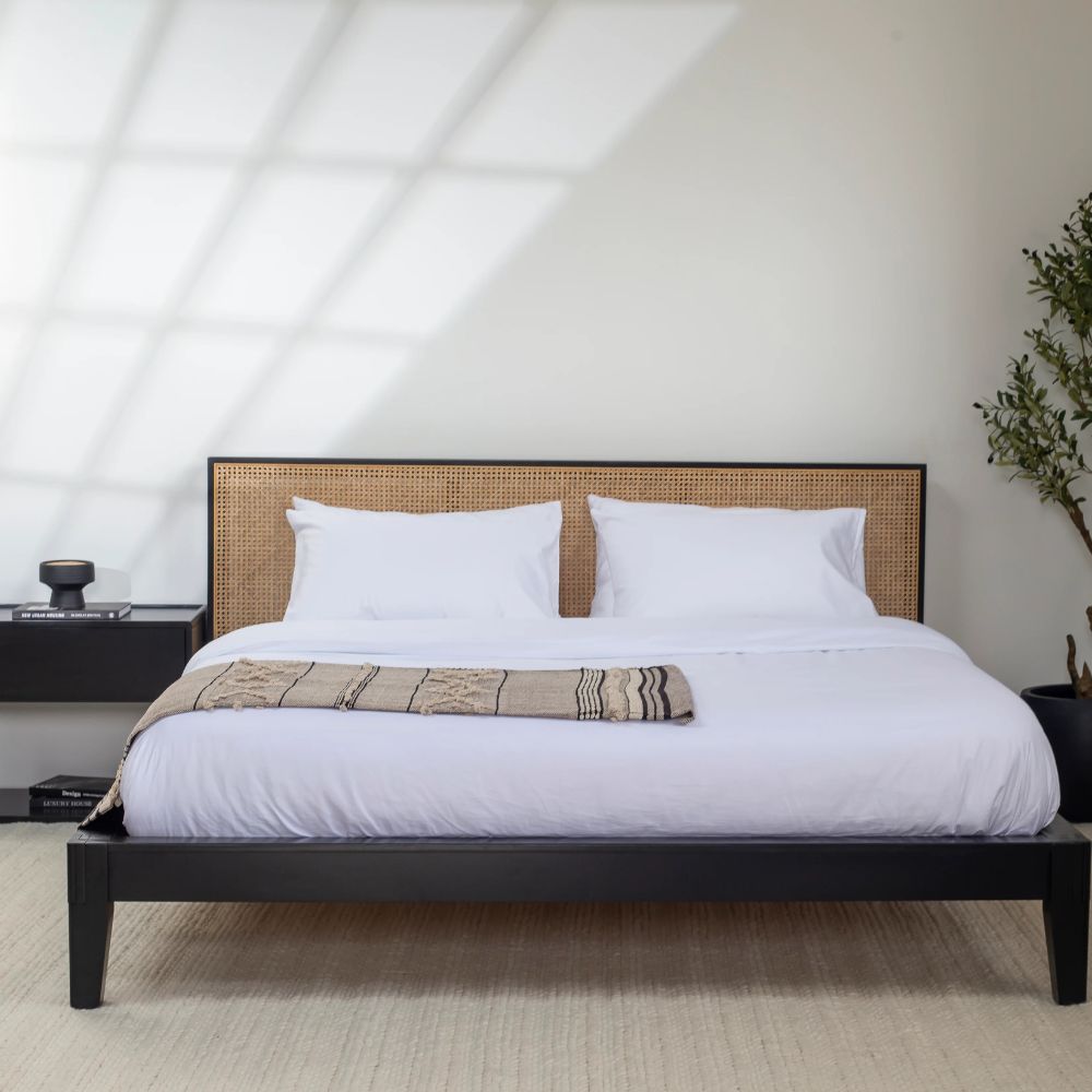 5-22.jpg Midori Rattan Black Wood Joinery Bed - Image 1