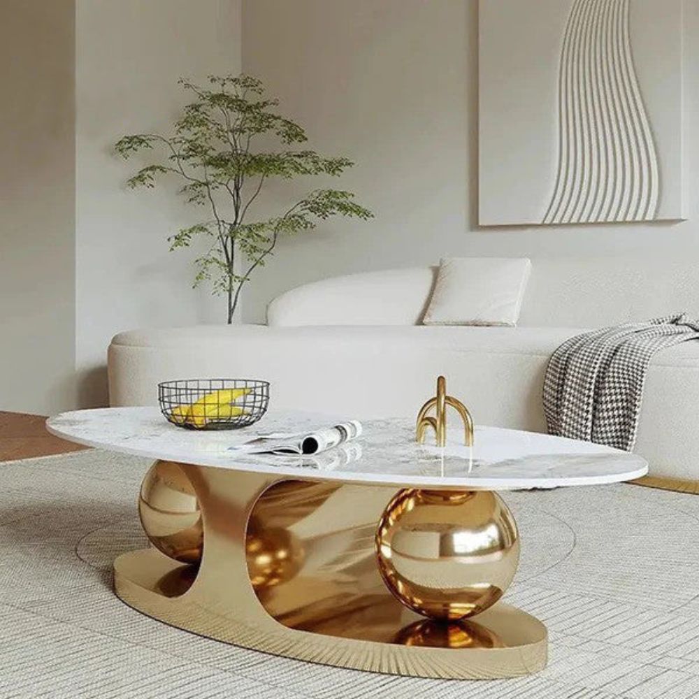 5-222.jpg Antique Golden Embrace Coffee Table - Image 1