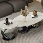 Antique White & Black Embrace Coffee Table
