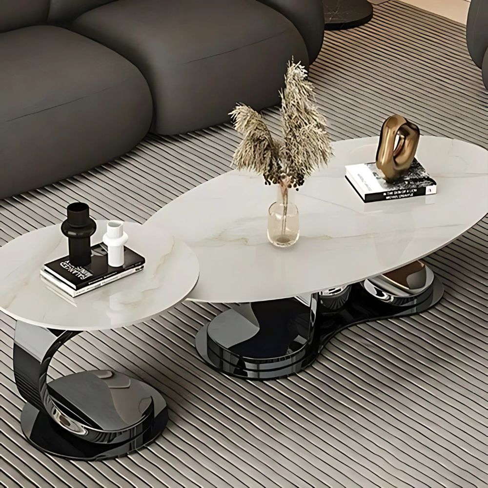 5-223-1.jpg Antique White & Black Embrace Coffee Table - Image 1