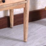 Handcrafted Modern 2 Drawer Design Bedside Table - Image 3