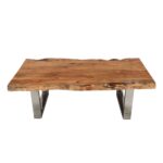 Edge coffee table with steel legs - Image 4