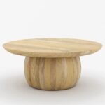 Villa Adrian Solid Wood Round Top Coffee Table - Image 3