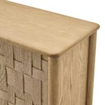 Wooden Solid Wood 2 Door Sideboard for Jhuta Design - Image 5