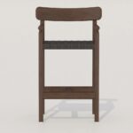 Antique Design Square Barstool - Image 2