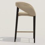 Antique Design Square Barstool - Image 2