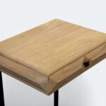 Wooden and Black Iron Side Table - Image 5