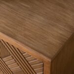 Handcrafted Accent Cabinet with Wood Handles - Image 5