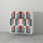 Wooden Artistic Modern Mango Wood Bar Cabinet - Image 3