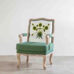 Wooden Artistic Teak Wood Armchair - Image 3
