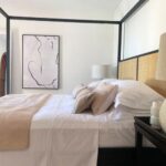 Solid Wood Rattan 4 Poster Bed - Image 3