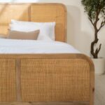 Honorine Rattan Mango Wood Bed - Image 3