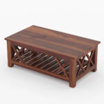 Wooden Handcrafted Sheesham Wood Coffee Table Furniture - Image 5