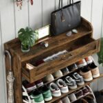 Shoe Rack Flip Drawers & Open Shelves - Image 5