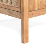 Wooden Rattan Bedside Table - Image 5