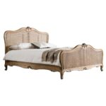 Solid Mango bed with natural finish - Image 2