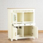 Wooden Artistic Mango Wood Bar Cabinet - Image 6