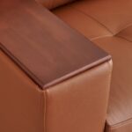 Half Leather 2-Seater Sofa - Image 3